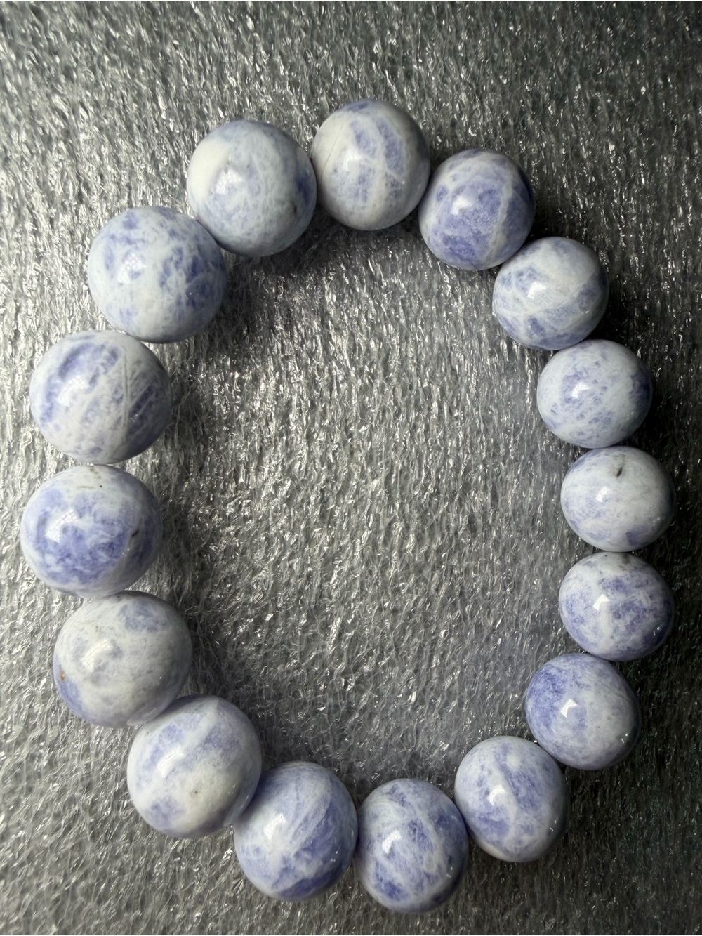 Gorgeous 13MM Afghan Hackmanite Natural Crystal Bracelet